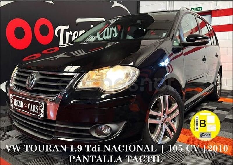 Usado VW Touran Advance 105 CV (77 kW) 2010 Negro Monovolumen