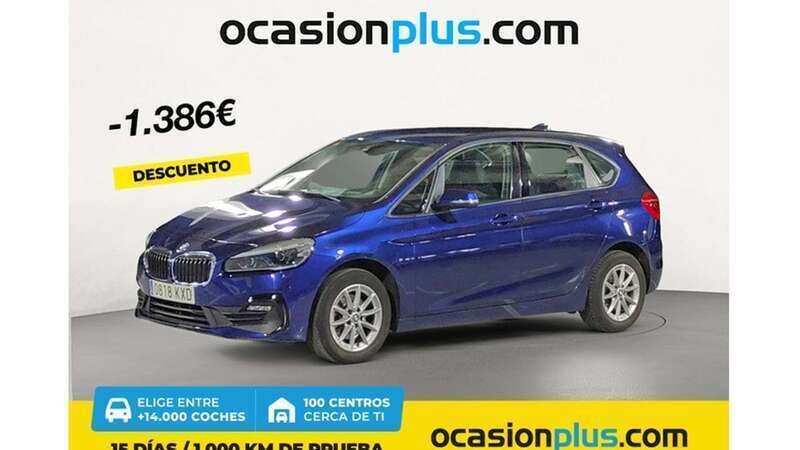 Azul Usado 2019 BMW 216 Active Tourer Monovolumen | 13.864 € (Precio justo) - Imagen 1/4