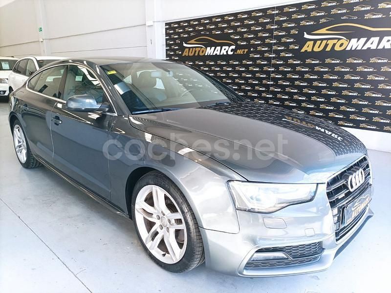 Gris / plata Usado 2014 Audi A5 Sportback S-Line Utilitario | 16.990 € (Precio justo) - Imagen 1/4