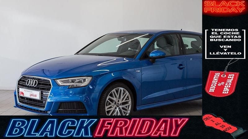 Usado Audi A3 S-Line 116 CV (85 kW) 2018 Azul claro Berlina
