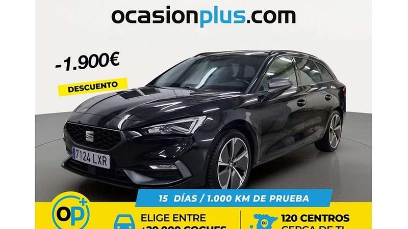 Usado Seat Leon ST FR 150 CV (110 kW) 2022 Negro Familiar