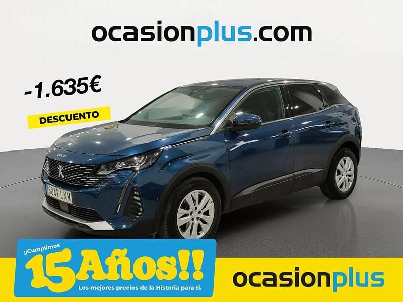 Azul Usado 2021 Peugeot 3008 Active SUV | 17.990 € (Precio justo) - Imagen 1/4