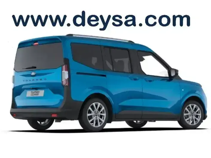 Nieuw Ford Tourneo Courier Titanium 125 PK (91 kW) 2026 Blauw MPV