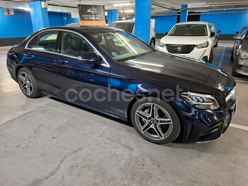 Usado Mercedes C200 184 CV (135 kW) 2018 Azul Berlina