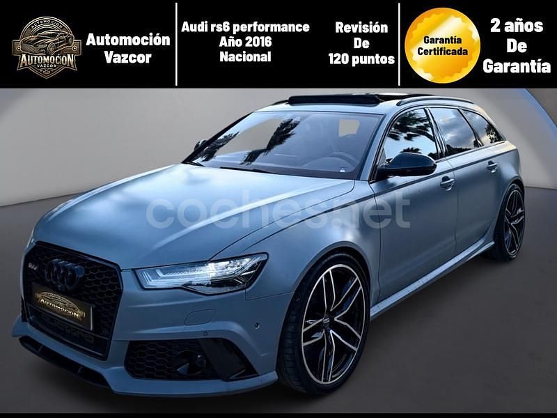 Gris / plata Usado 2016 Audi RS6 Advanced Familiar | 50.000 € (Buen precio) - Imagen 1/4
