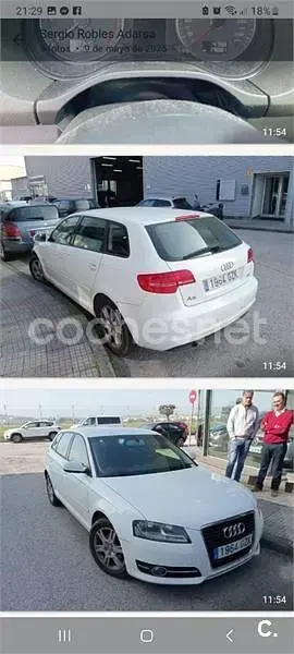 Usado Audi A3 Ambiente 105 CV (77 kW) 2010 Blanco Utilitario
