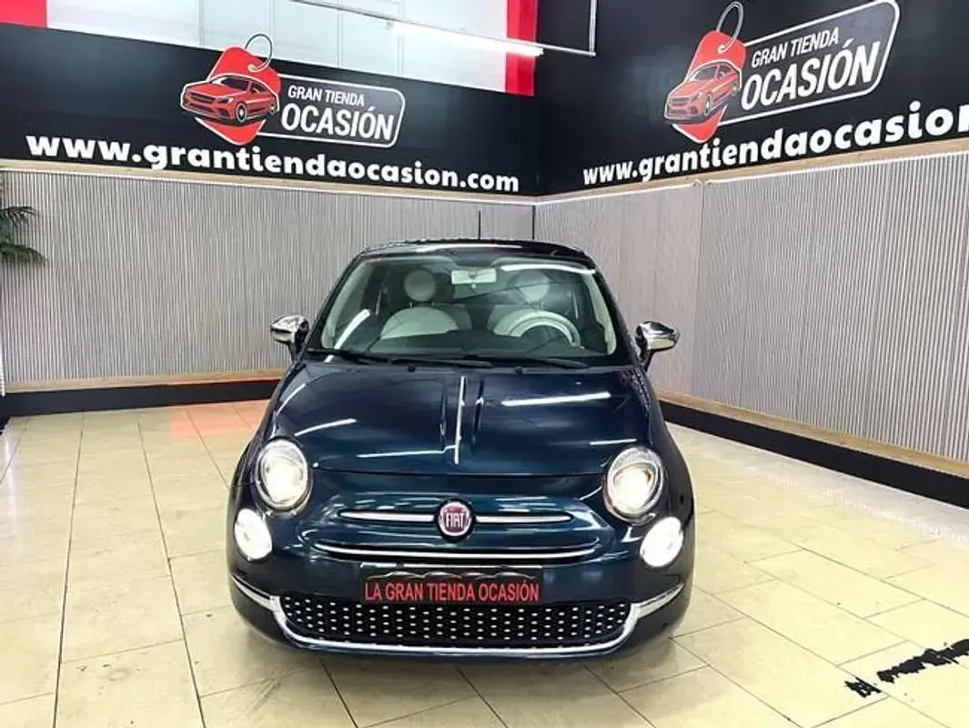 Usado Fiat 500 Lounge 69 CV (50 kW) 2019 Azul Berlina