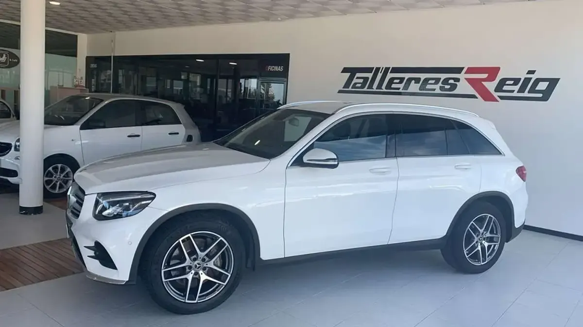 Usado Mercedes GLC220 170 CV (125 kW) 2019 Blanco SUV