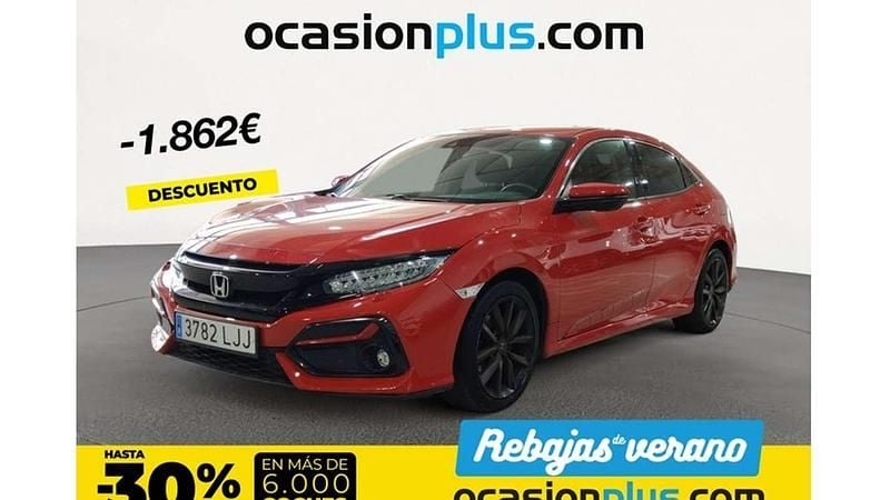 Rojo Usado 2020 Honda Civic Elegance Utilitario | 18.628 € (Super precio) - Imagen 1/4