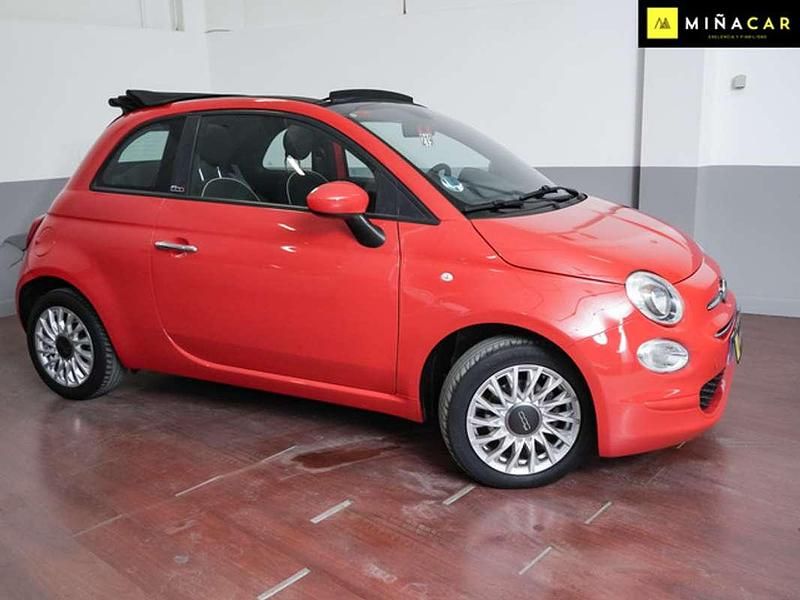 Usado Fiat 500C Lounge 69 CV (50 kW) 2021 Rojo Descapotable