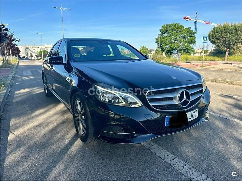 Usado Mercedes E220 Avantgarde 170 CV (125 kW) 2015 Negro Berlina