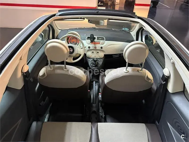 Usado Fiat 500C Lounge 69 CV (50 kW) 2011 Blanco Descapotable