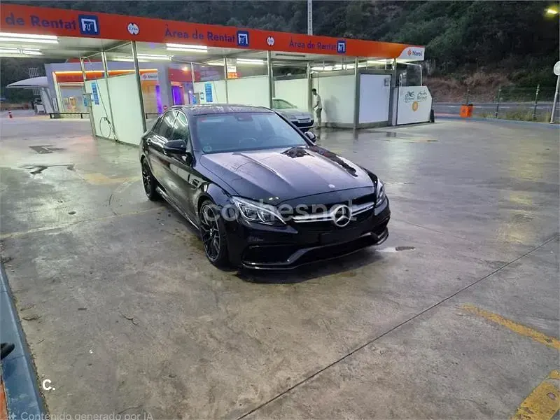 Usado Mercedes C63 AMG 476 CV (350 kW) 2017 Negro Berlina