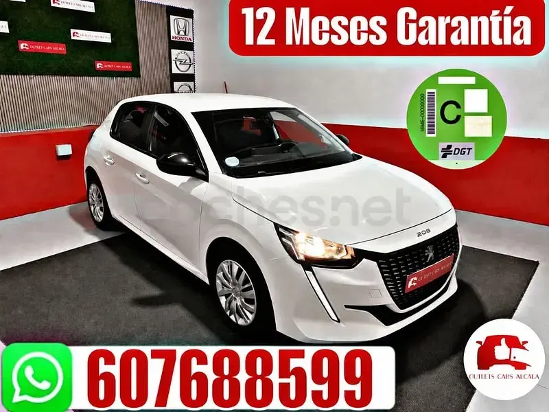 Usado Peugeot 208 Active 100 CV (73 kW) 2022 Blanco Utilitario