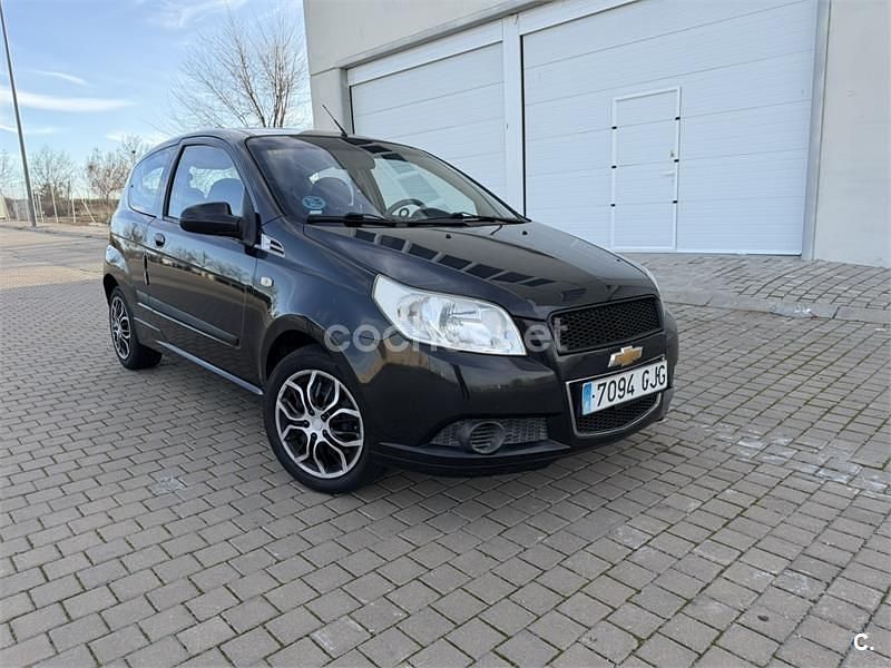 Usado Chevrolet Aveo LS 84 CV (61 kW) 2008 Negro Berlina