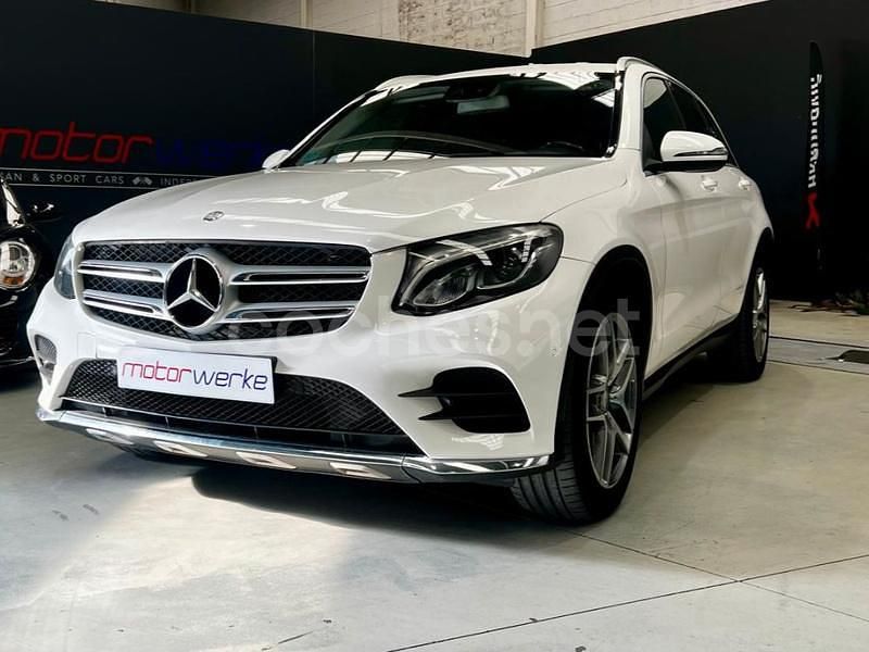 Usado Mercedes GLC220 AMG line 170 CV (125 kW) 2016 Blanco SUV