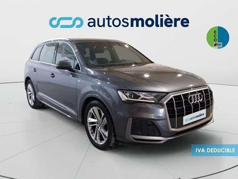 Gris Usado 2021 Audi Q7 S-Line SUV | 38.990 € (Super precio) - Imagen 1/4
