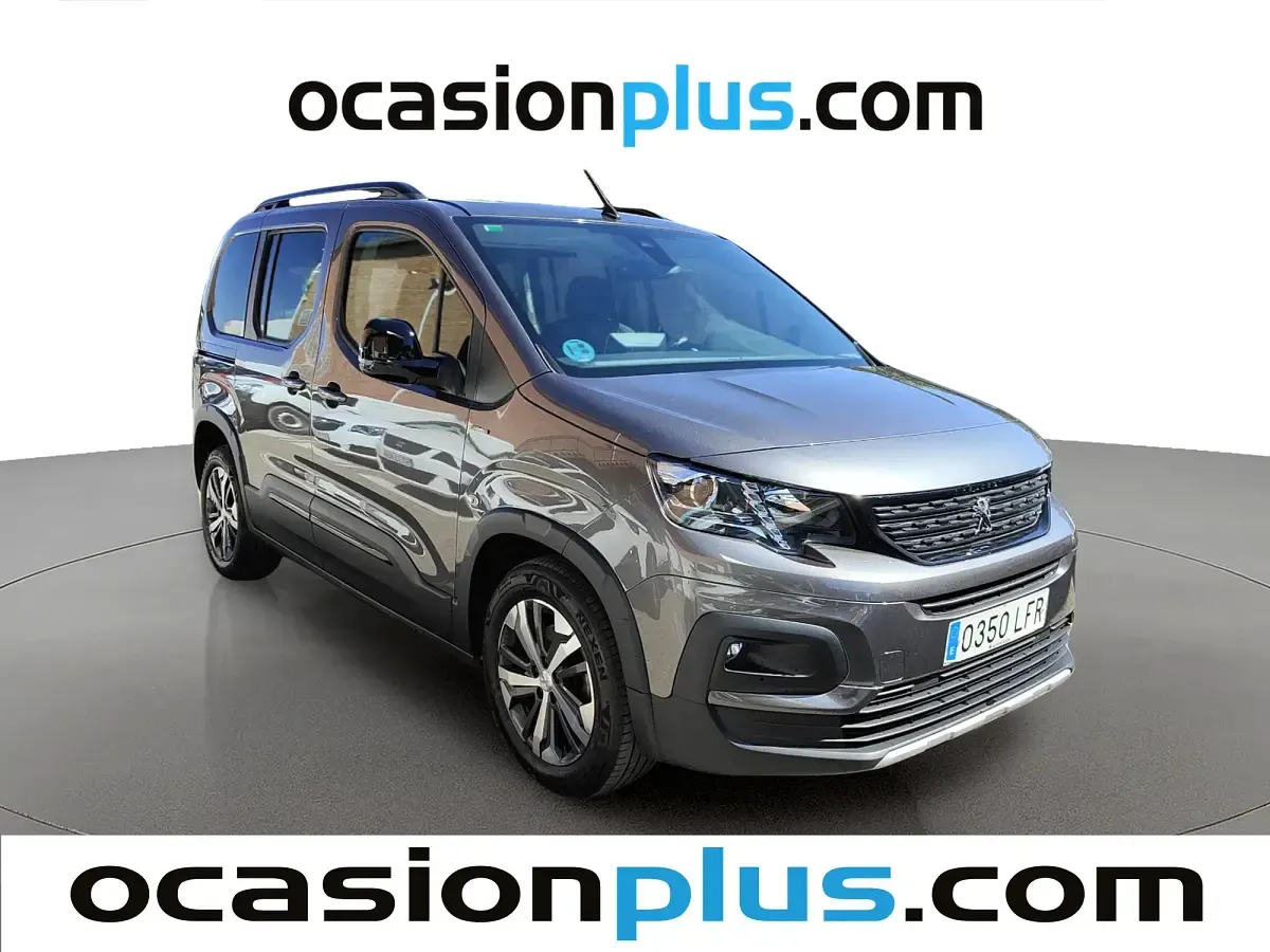 Usado Peugeot Rifter GT-line 131 CV (96 kW) 2020 Gris Monovolumen