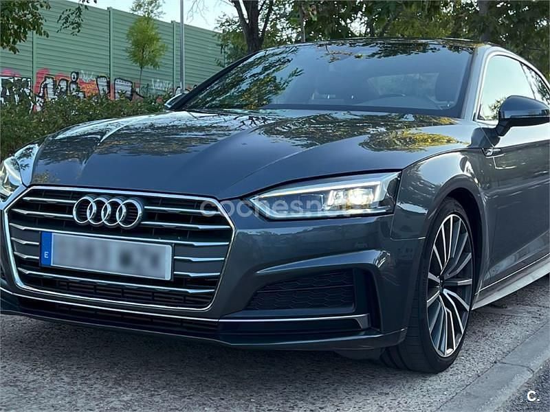 Usado Audi A5 S-Line 190 CV (139 kW) 2019 Gris / plata Coupe
