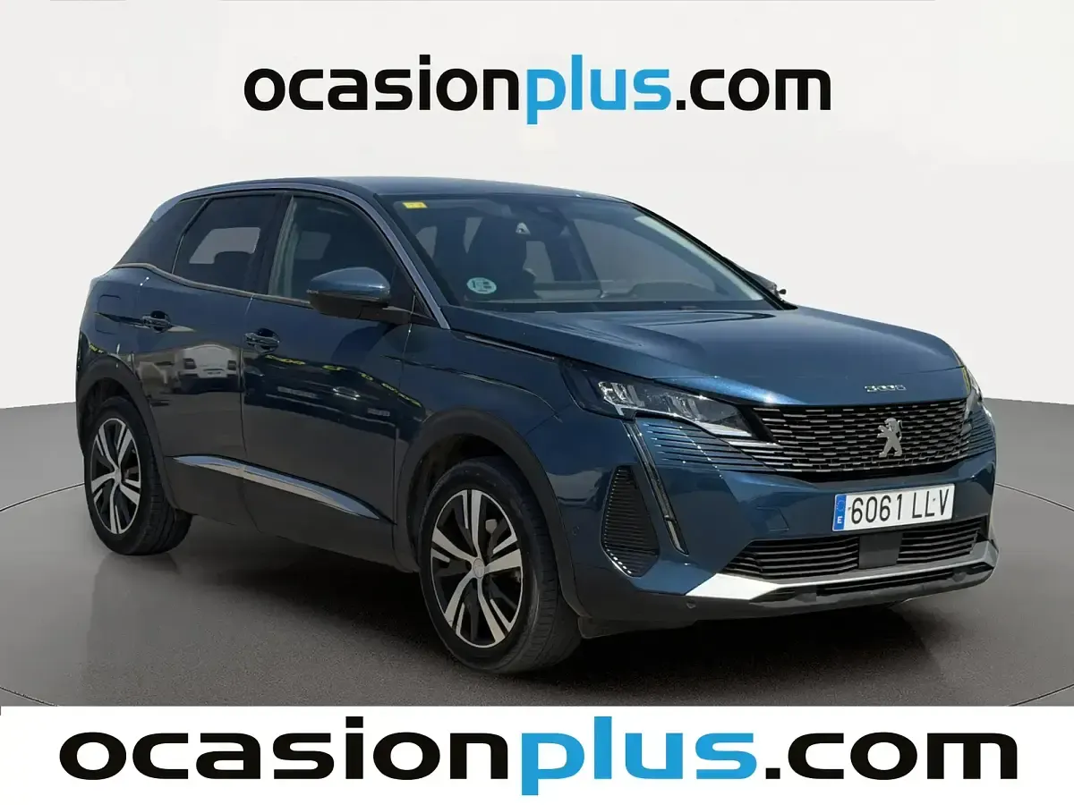 Usado Peugeot 3008 Allure 130 CV (95 kW) 2020 Azul SUV