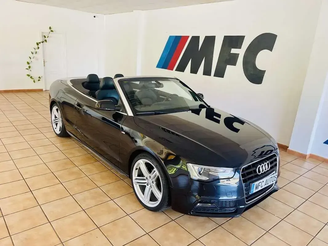 Usado Audi A5 Cabriolet S-Line 204 CV (150 kW) 2014 Azul Descapotable