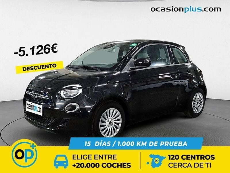 Negro Usado 2022 Fiat 500e Icon Utilitario | 12.390 € (Precio justo) - Imagen 1/4