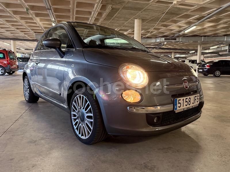 Usado Fiat 500C Lounge 69 CV (50 kW) 2015 Gris / plata Descapotable