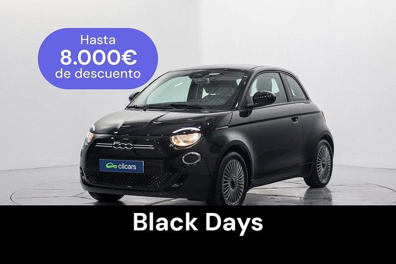 Negro Usado 2022 Fiat 500e Icon Berlina | 16.490 € (Precio justo) - Imagen 1/4