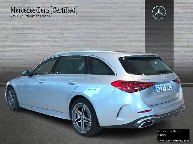 Usado Mercedes C300e AMG line 313 CV (230 kW) 2024 Plata hightech