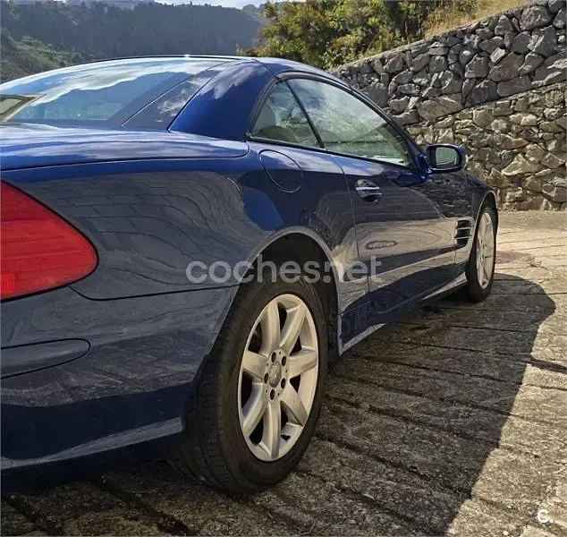 Usado Mercedes SL500 306 CV (225 kW) 2003 Azul Descapotable