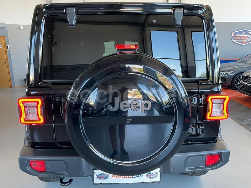 Usado Jeep Wrangler Sahara 200 CV (147 kW) 2021 Negro SUV