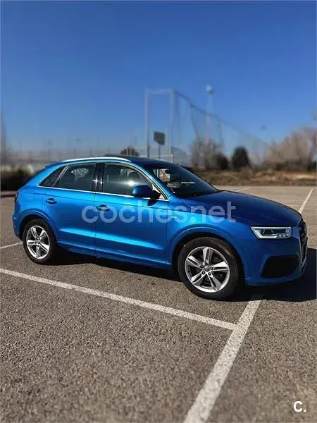 Usado Audi Q3 S-Line 150 CV (110 kW) 2016 Azul SUV