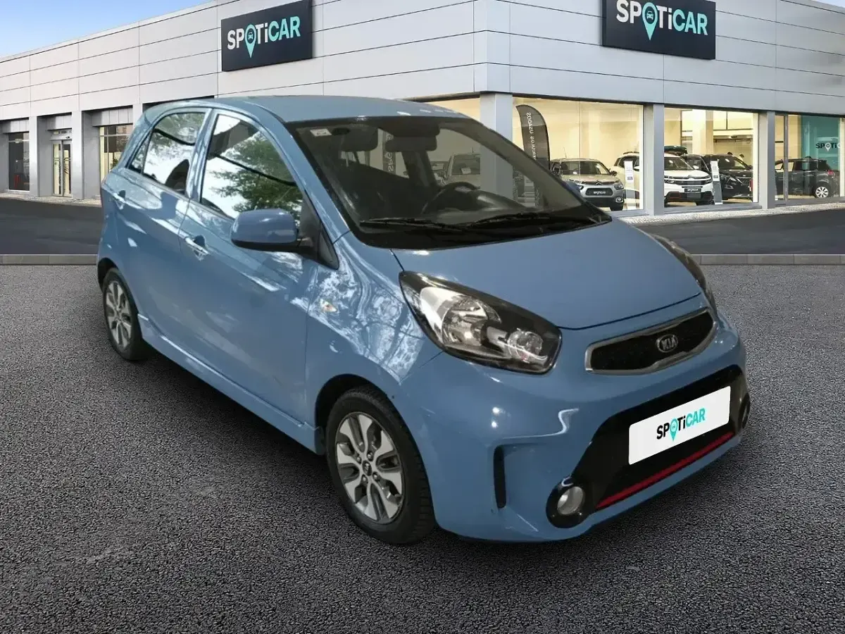 Usado Kia Picanto 67 CV (49 kW) 2016 Azul Utilitario