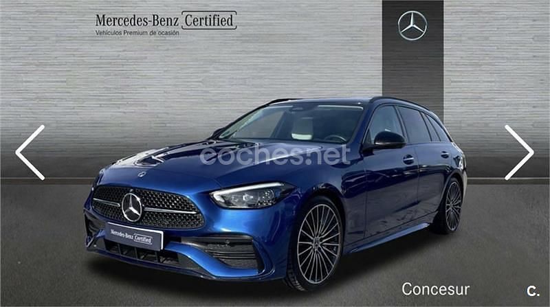 Usado Mercedes C220 200 CV (147 kW) 2022 Azul Familiar