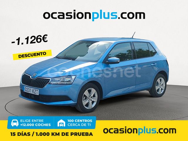 Azul Usado 2019 Skoda Fabia Berlina | 12.390 € (Precio justo) - Imagen 1/4