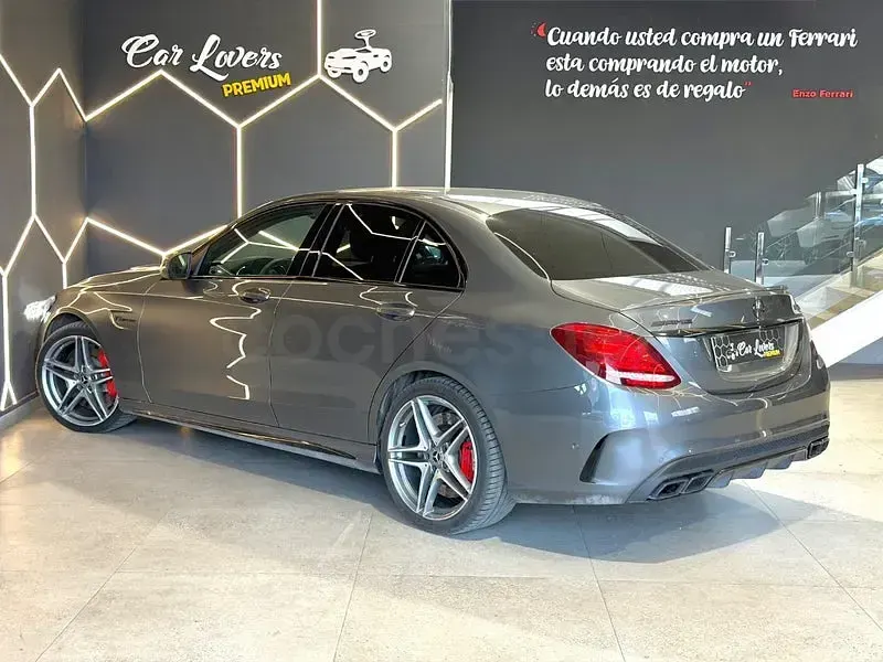 Usado Mercedes C63S AMG 510 CV (375 kW) 2017 Gris / plata Berlina