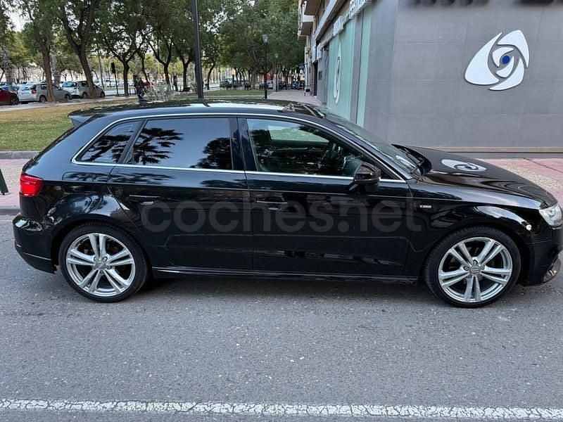 Usado Audi A3 S-Line 150 CV (110 kW) 2018 Negro Berlina