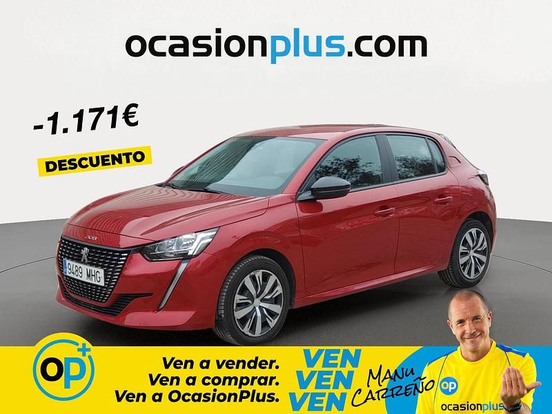 Usado Peugeot 208 Active 100 CV (73 kW) 2023 Rojo Utilitario