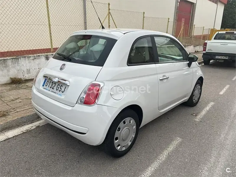 Usado Fiat 500 85 CV (62 kW) 2009 Blanco Descapotable