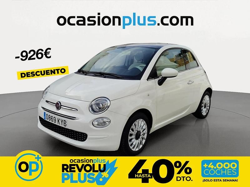 Usado Fiat 500 Lounge 69 CV (50 kW) 2019 Blanco Utilitario