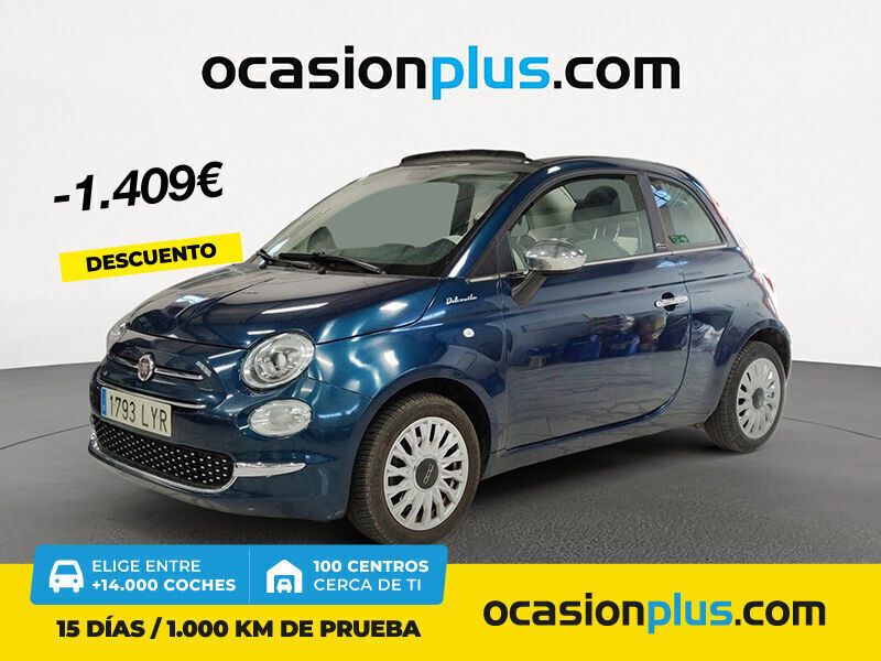 Azul Usado 2022 Fiat 500 Dolcevita Descapotable | 15.500 € (Caro) - Imagen 1/4