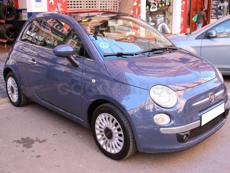 Usado Fiat 500 Lounge 69 CV (50 kW) 2013 Azul Berlina