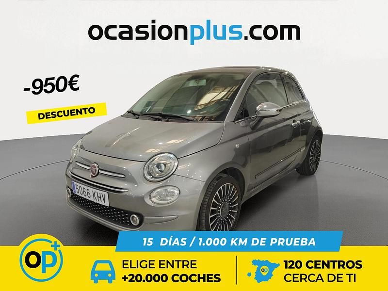 Usado Fiat 500 Lounge 69 CV (50 kW) 2018 Gris Utilitario