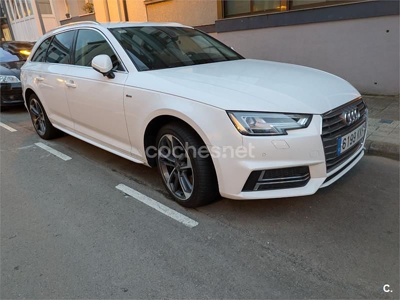 Usado Audi A4 S-Line 190 CV (139 kW) 2018 Blanco Familiar