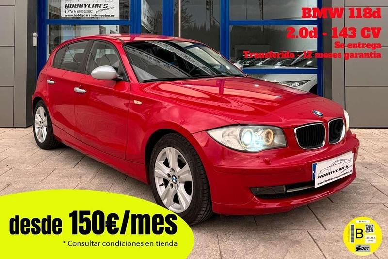 Rojo Usado 2009 BMW 118 Utilitario | 7800 € (Precio justo) - Imagen 1/4