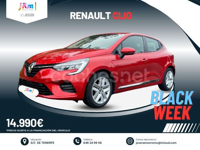 Rojo Usado 2020 Renault Clio V Intens Berlina | 14.990 € (Caro) - Imagen 1/4