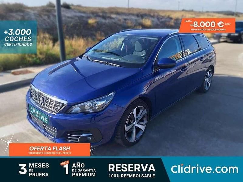 Azul Usado 2019 Peugeot 308 SW Allure Familiar | 8990 € (Buen precio) - Imagen 1/3