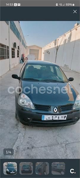 Usado Renault Clio II 65 CV (47 kW) 2005 Negro Berlina