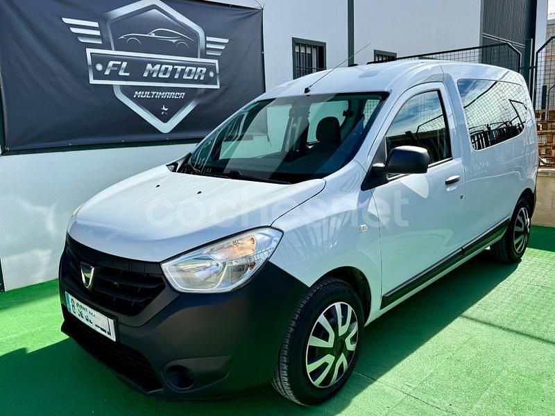 Blanco Usado 2013 Dacia Dokker Ambiance Monovolumen | 10.990 € (Precio justo) - Imagen 1/4