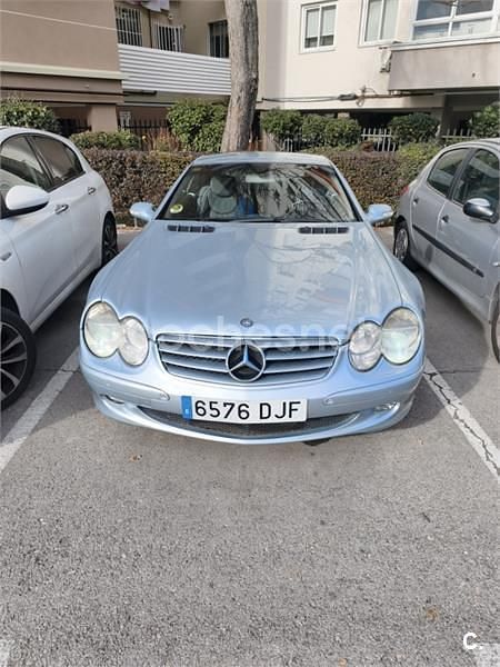 Usado Mercedes SL500 306 CV (225 kW) 2002 Gris / plata Descapotable